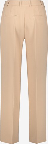 TAIFUN Wide leg Trousers with creases in Beige