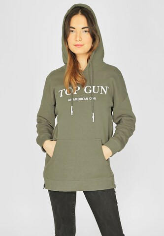 TOP GUN Sweatshirt in Grün: Vorderseite