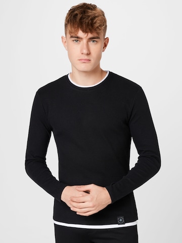 Key Largo Regular fit Sweater 'Sarasota' in Black: front