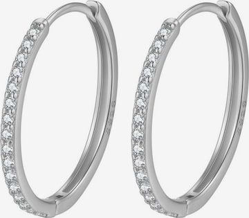 Hey Happiness Oorbel 'Big Sparkles' in Zilver: voorkant