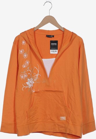 BLUE SEVEN Sweatshirt & Zip-Up Hoodie in XL in Orange: front