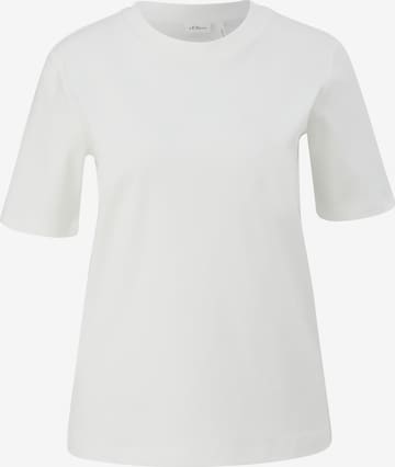 s.Oliver BLACK LABEL T-Shirt in Weiß: predná strana