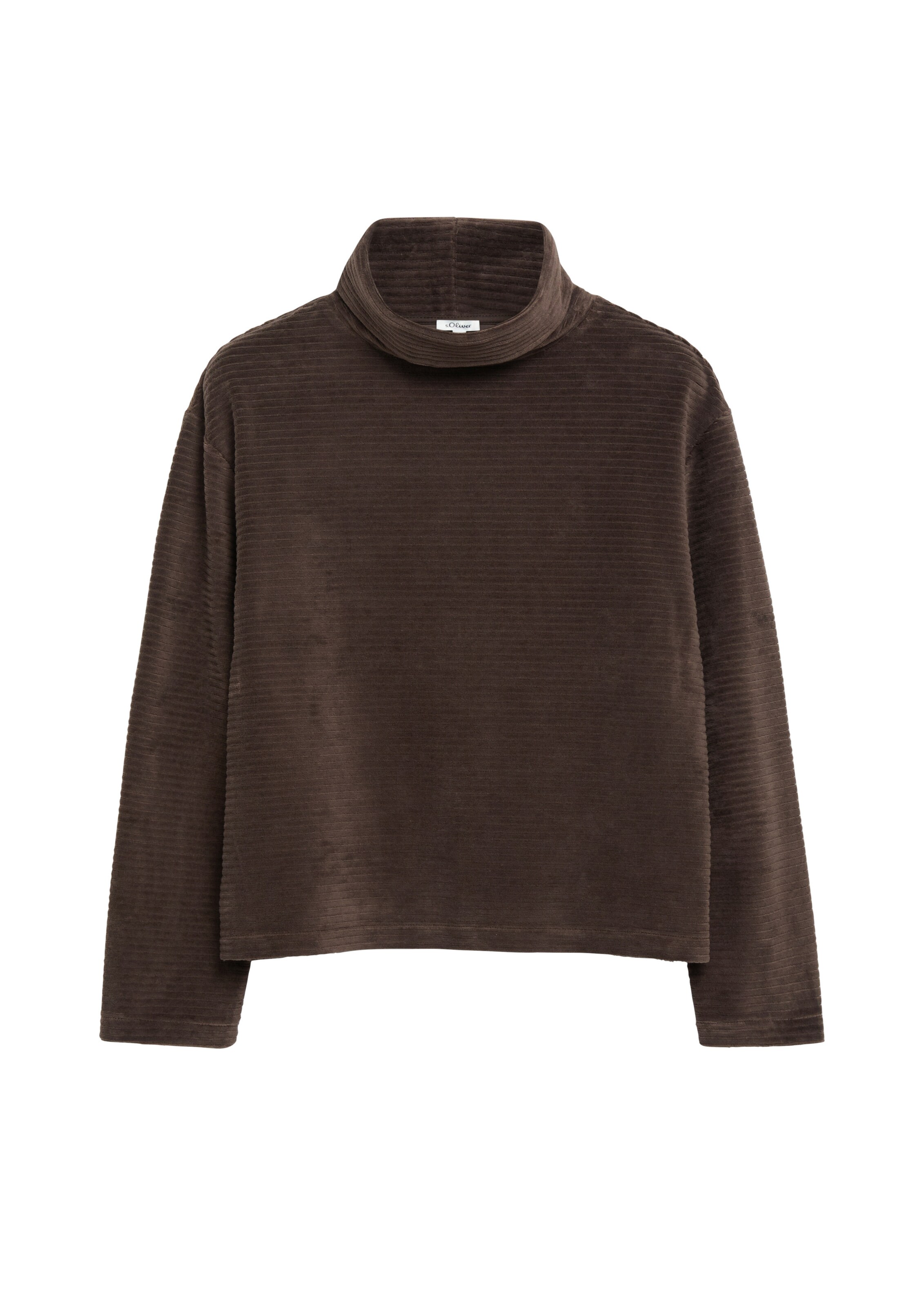 s.Oliver Sweatshirt in Bruin: voorkant