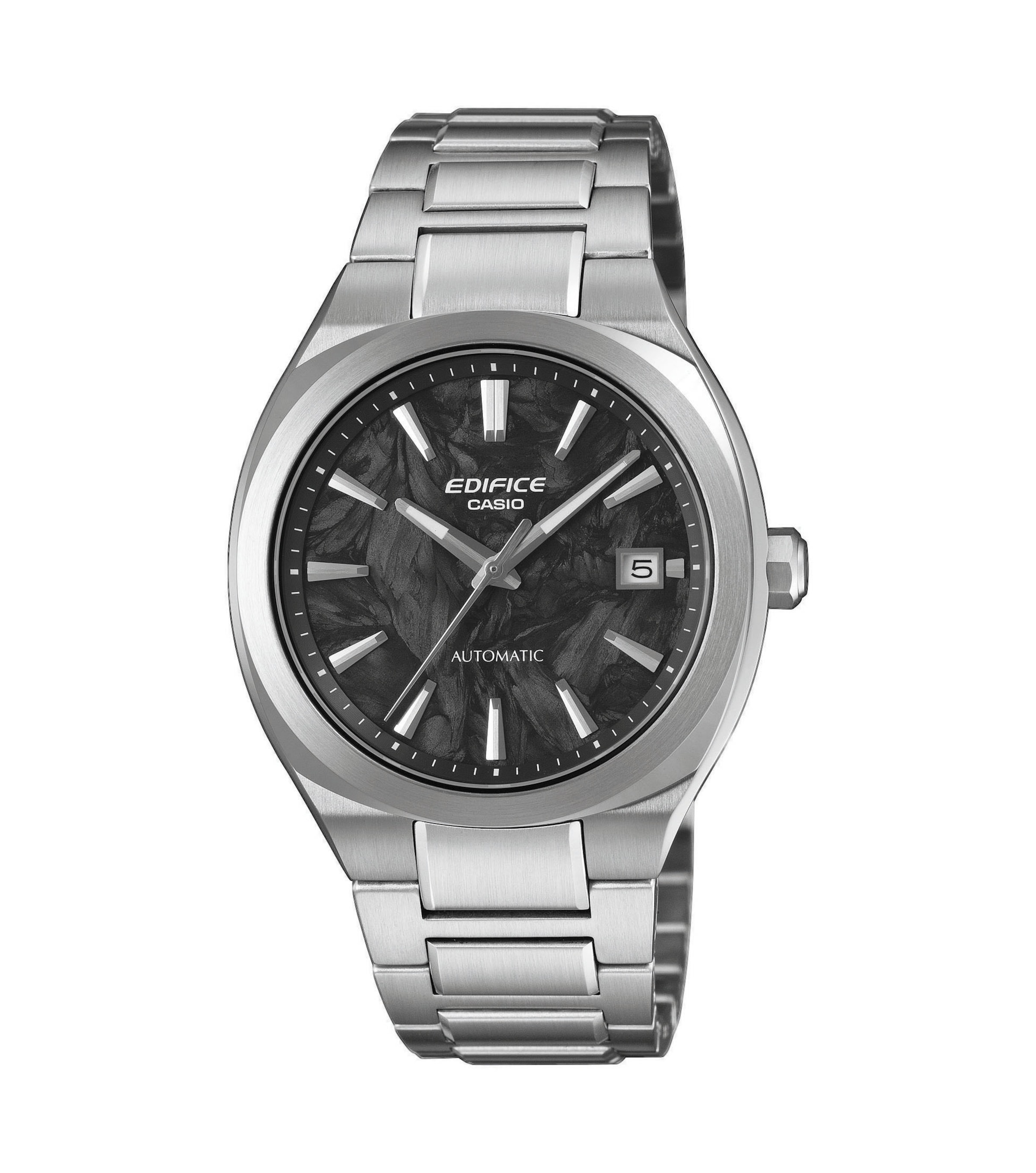 CASIO Analoguhr in Silber: Vorderseite