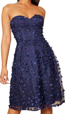 Chi Chi London Dress 'Bestickt' in Blue