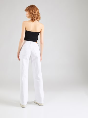 Wide leg Jeans 'YOLANDA' di Noisy may in bianco