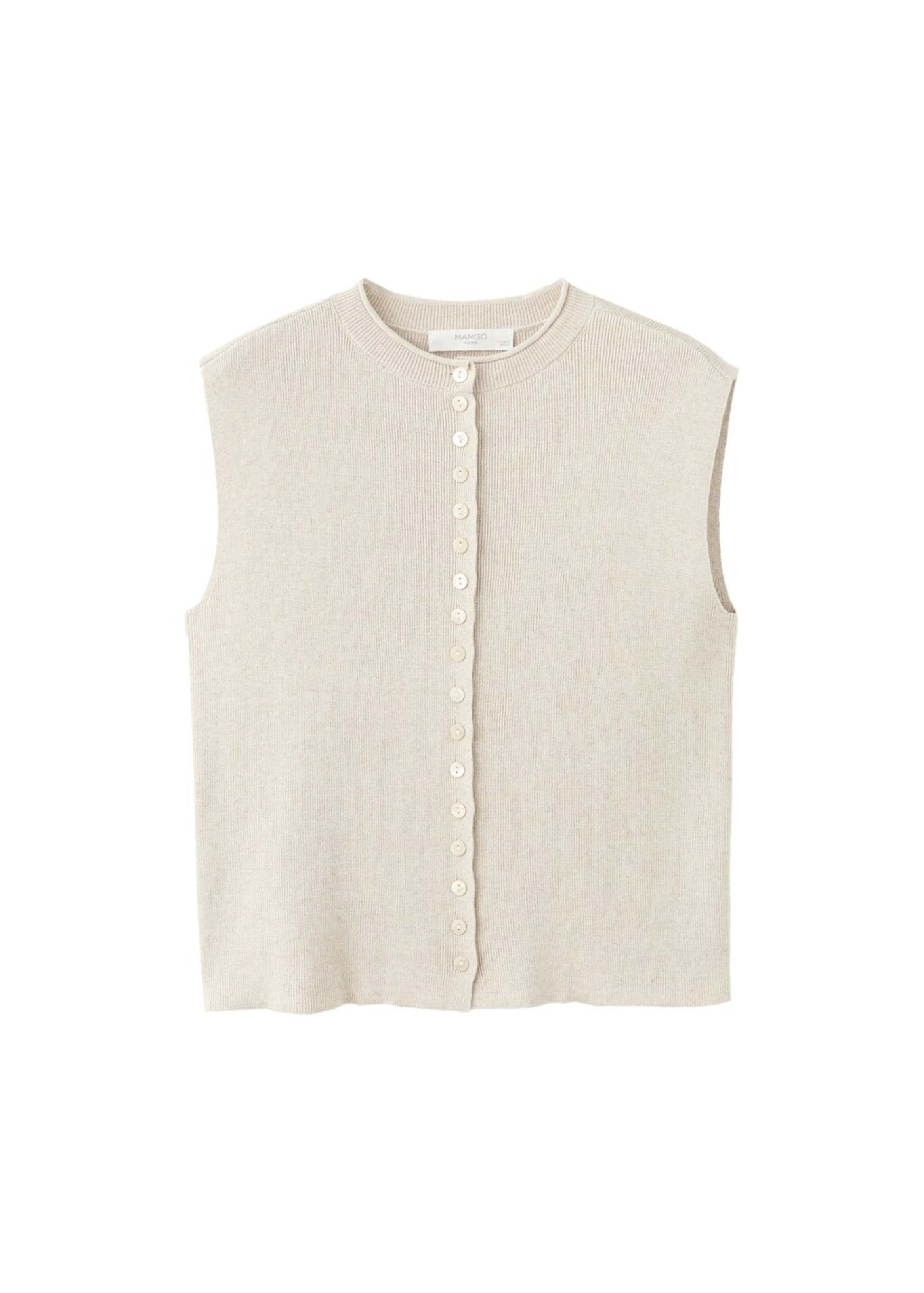 MANGO Strickweste 'Blakely' in kitt, Produktansicht