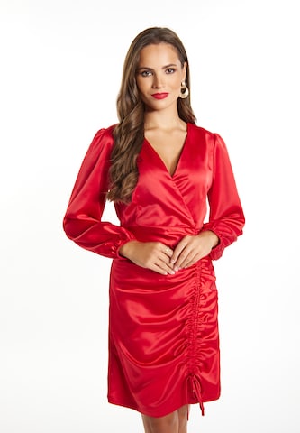 faina - Vestido de gala en rojo: frente