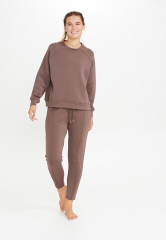 Athlecia Sweatshirt 'Jacey' in Braun