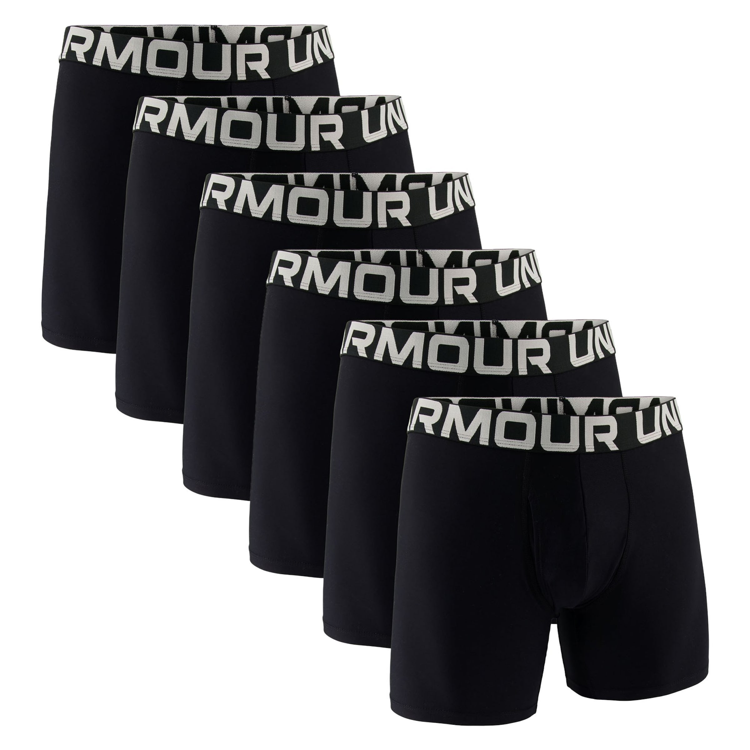 UNDER ARMOUR - Calzoncillo boxer en negro: frente