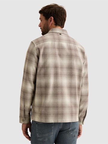 Cappotto di mezza stagione 'Overshirt with zipper closure and check pattern' di VANGUARD in grigio