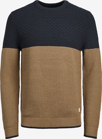 JACK & JONES Trui 'Bradley' in Bruin: voorkant