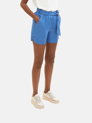 TOM TAILOR DENIM Loosefit Shorts in Blau: predná strana