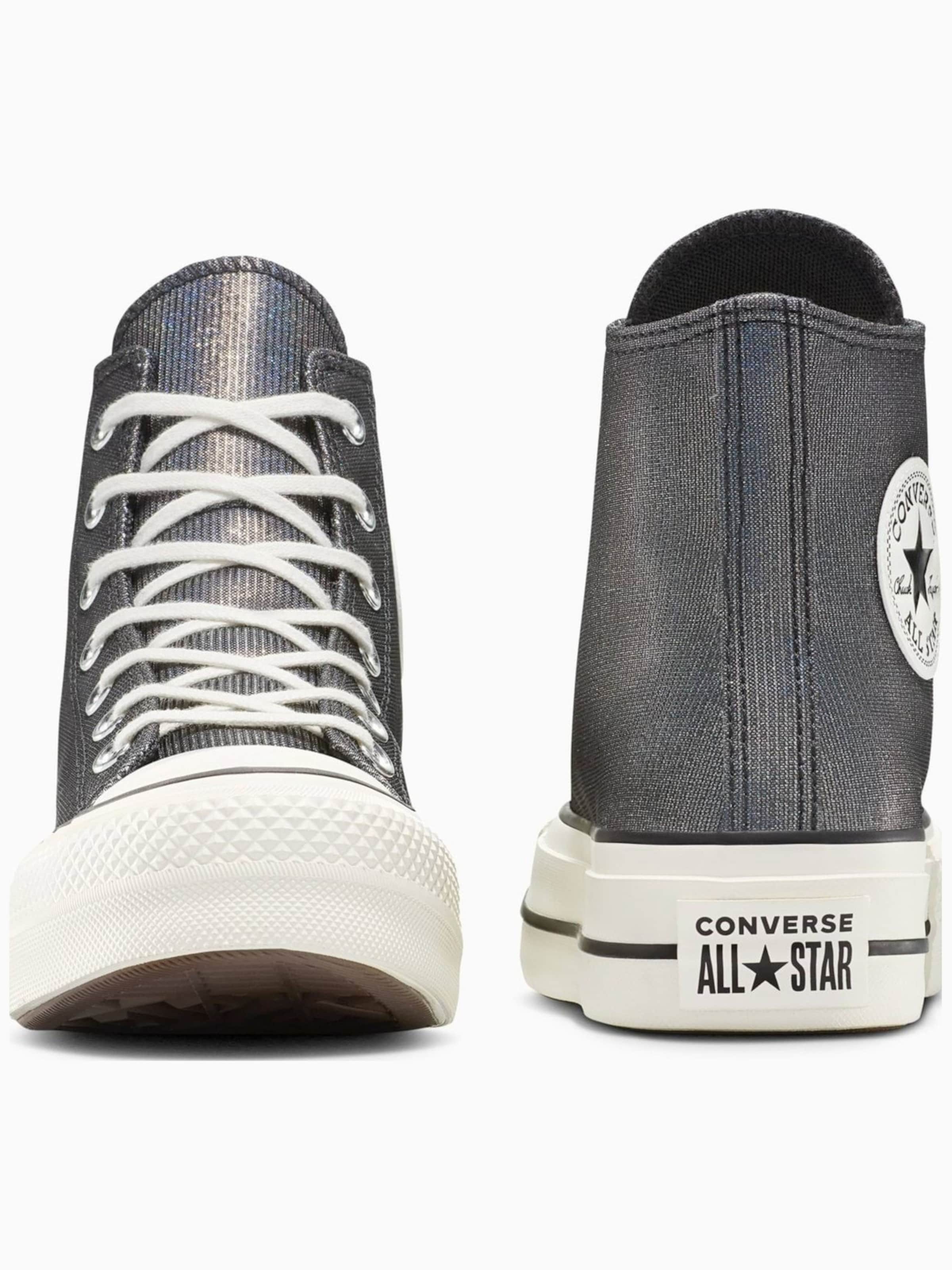 Sneaker alta 'Converse Chuck Taylor All Star Lift Platform Sparkle' di CONVERSE in grigio