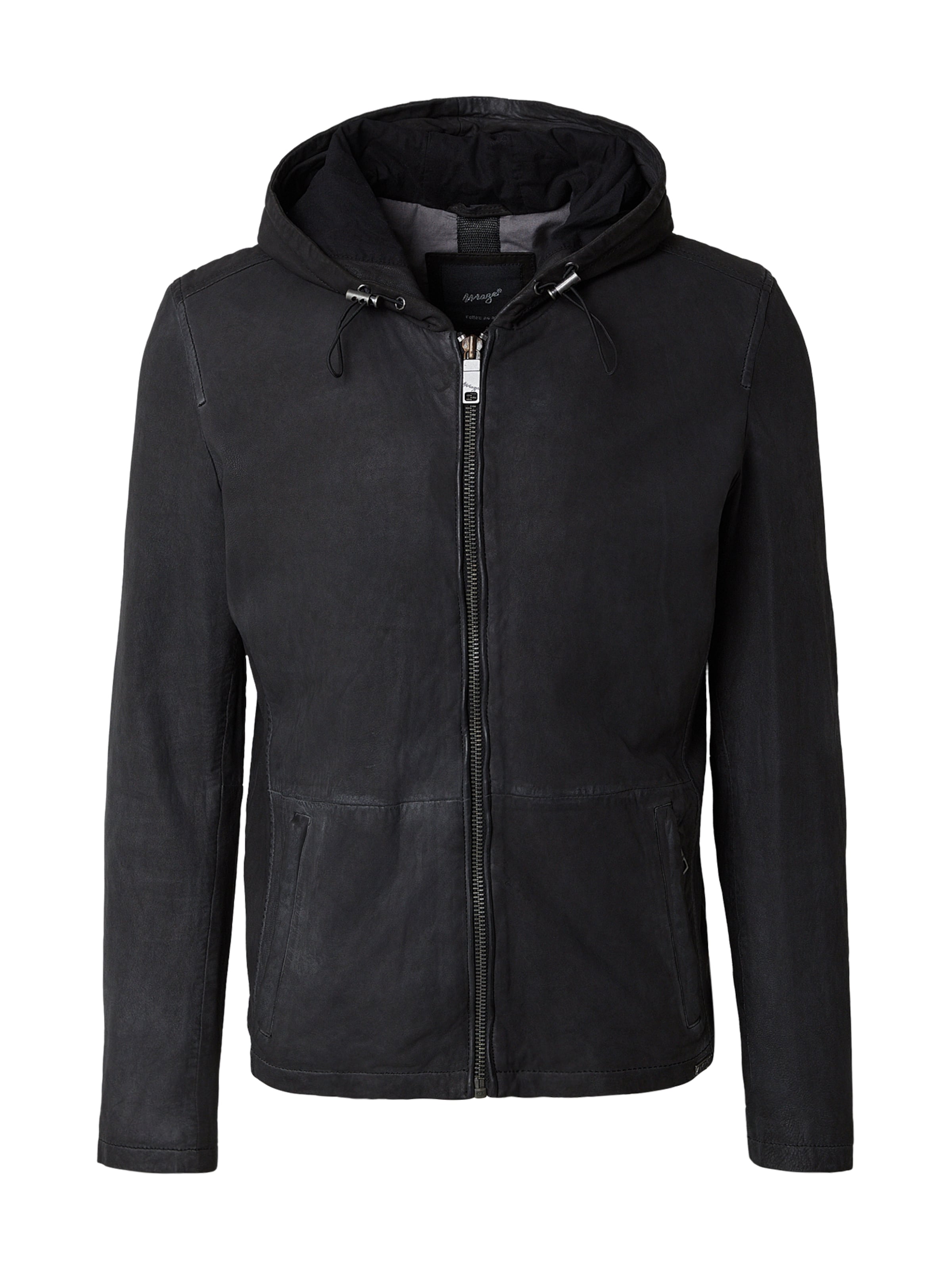 Maze Jacke 'Baton ' in Schwarz: Vorderseite