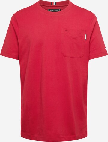 T-Shirt TOMMY HILFIGER en rouge : devant