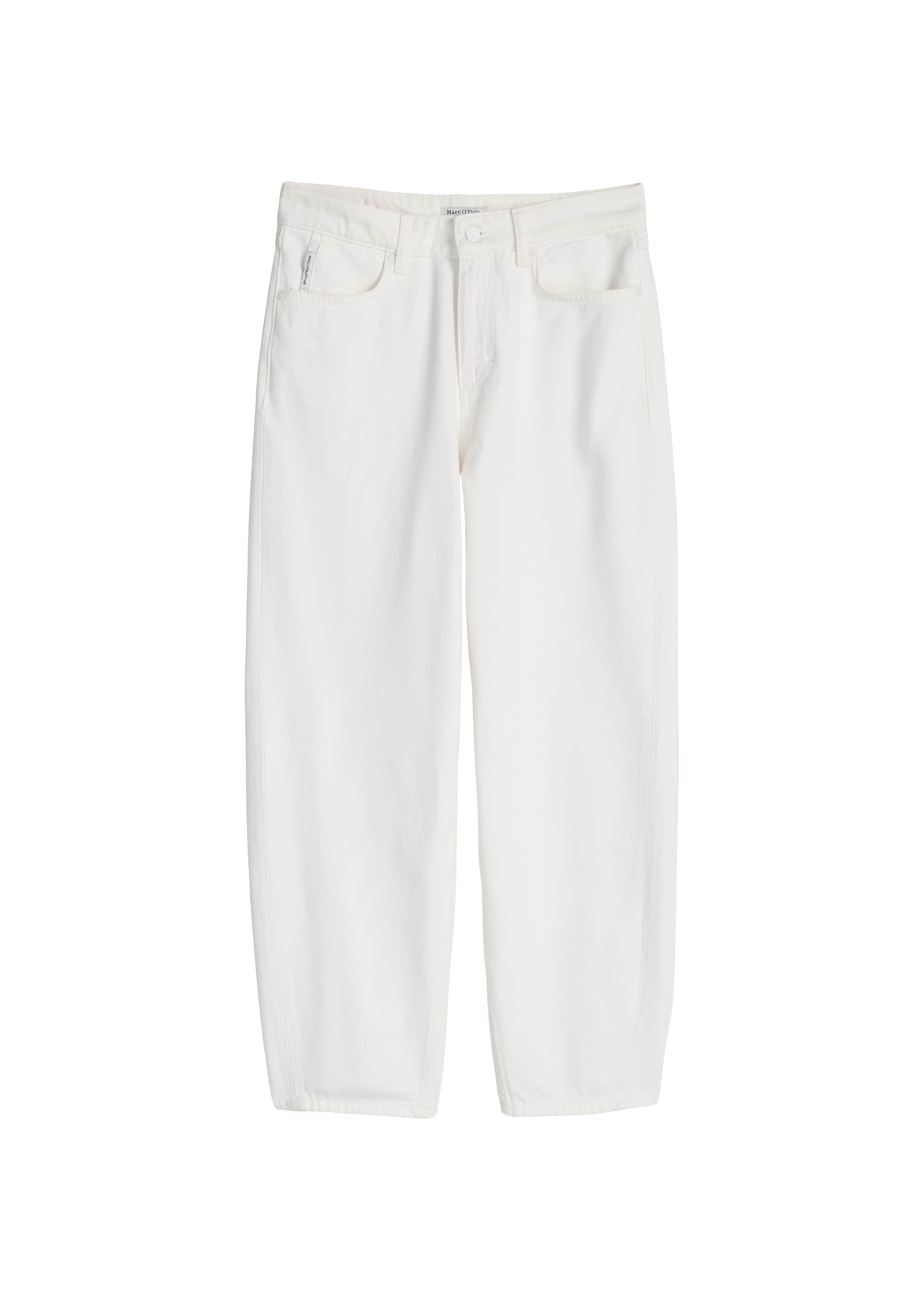 Marc O'Polo DENIM Barrel Jeans 'Stine' in Weiß: Vorderseite
