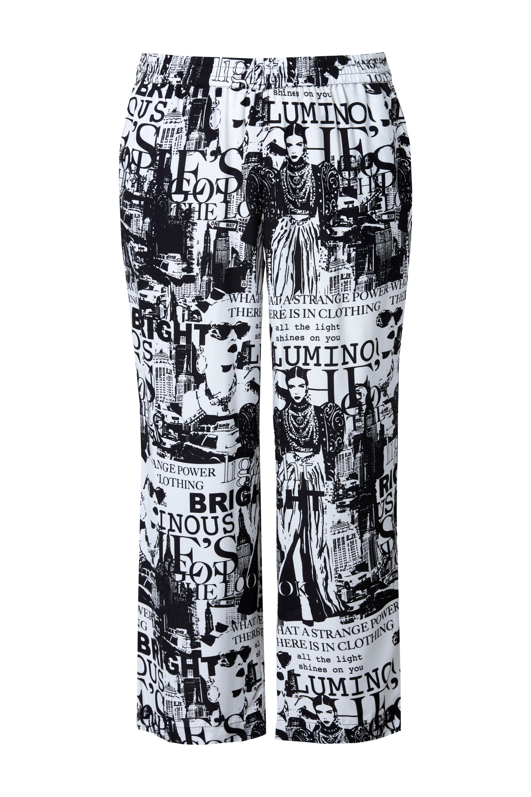 MIAMODA Loosefit Hose in Schwarz: Vorderseite