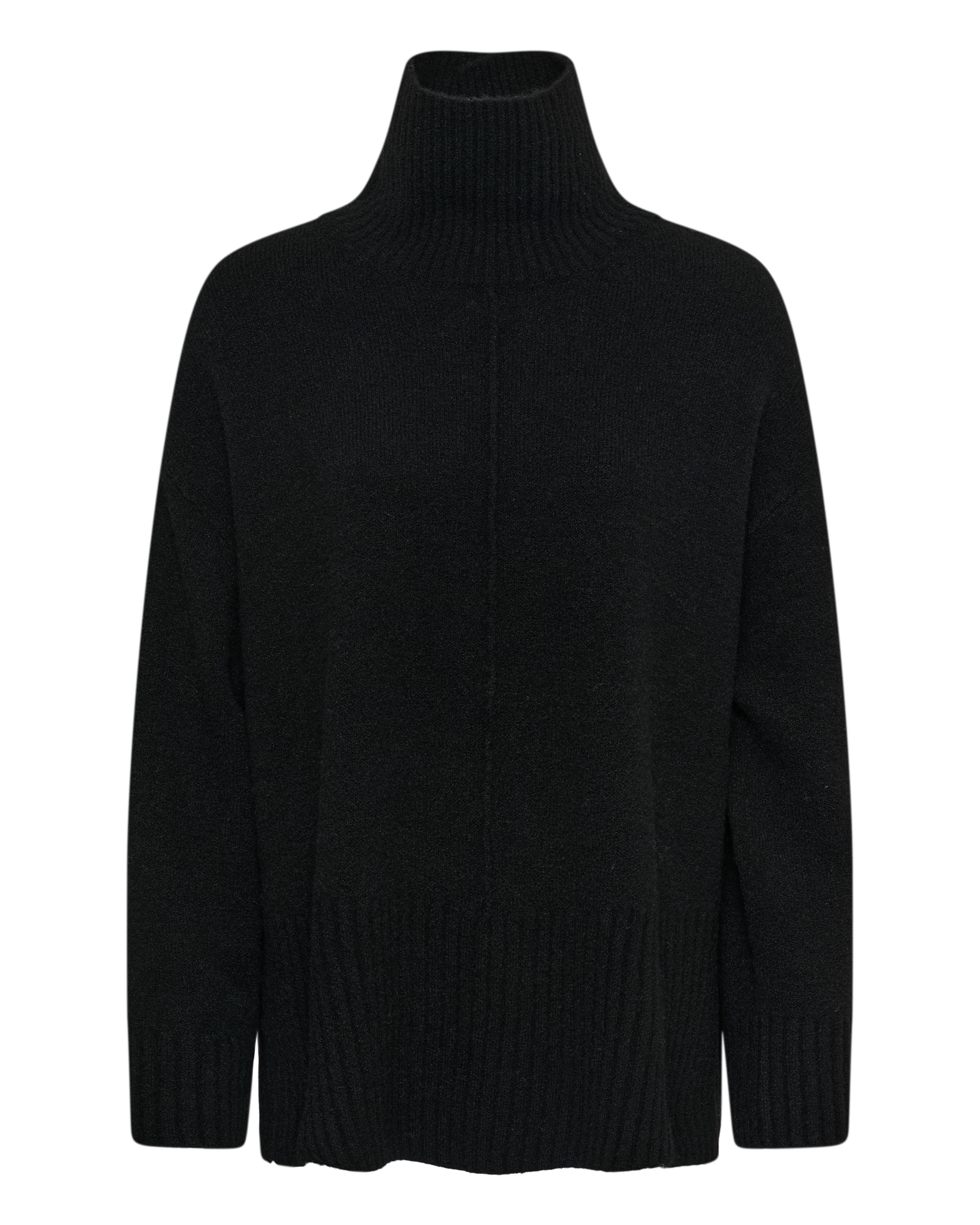 SOAKED IN LUXURY - Jersey 'Bean' en negro: frente