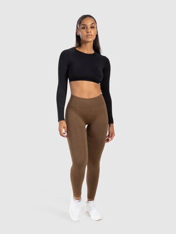 Coupe slim Leggings ' Yune ' Smilodox en marron