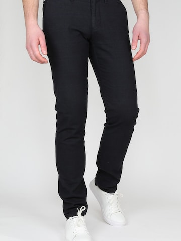 Suitable Slim fit Chino trousers 'Sartre' in Blue: front