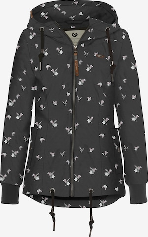 Ragwear Performance Jacket in Black: front