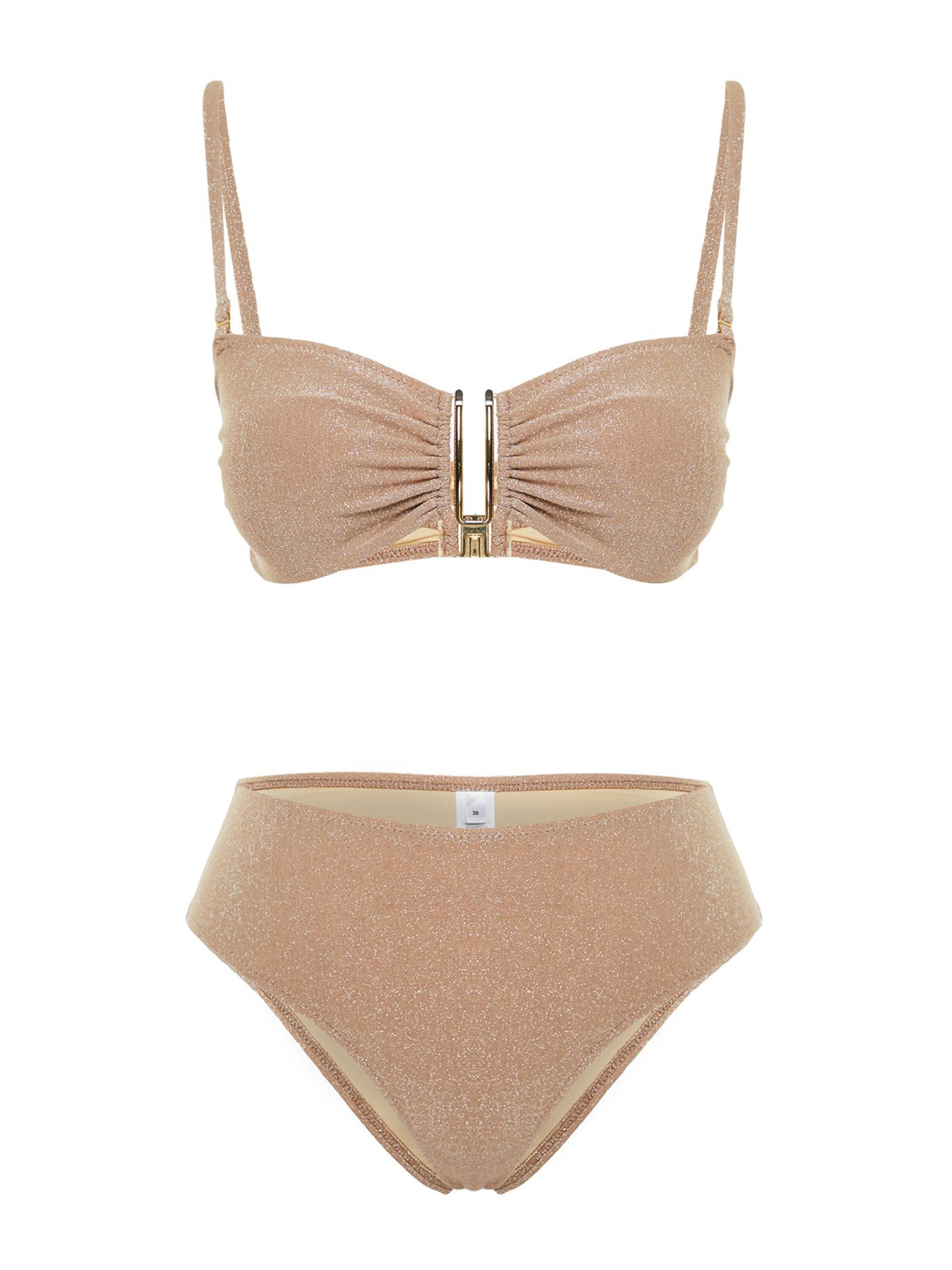 Bikini Trendyol en marron : devant