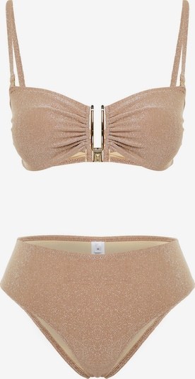 Trendyol Bikini koossa XS värissä vaaleanruskea, Tuotenäkymä