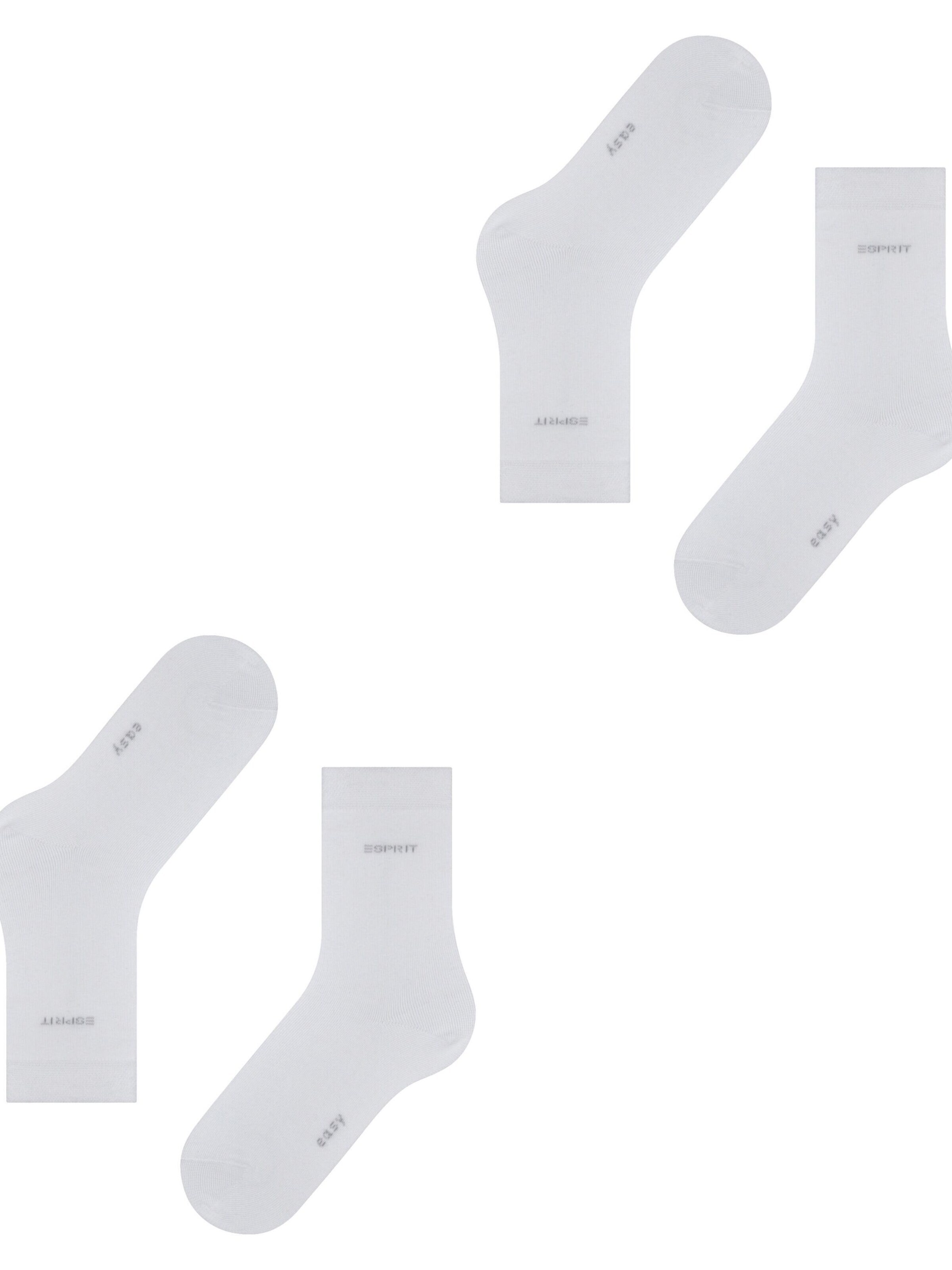 ESPRIT Socks 'Basic Easy 2-Pack' in White
