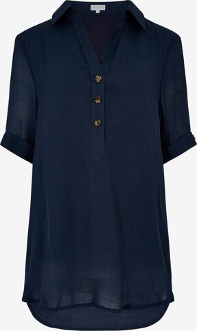 Apricot Blouse in Blue: front