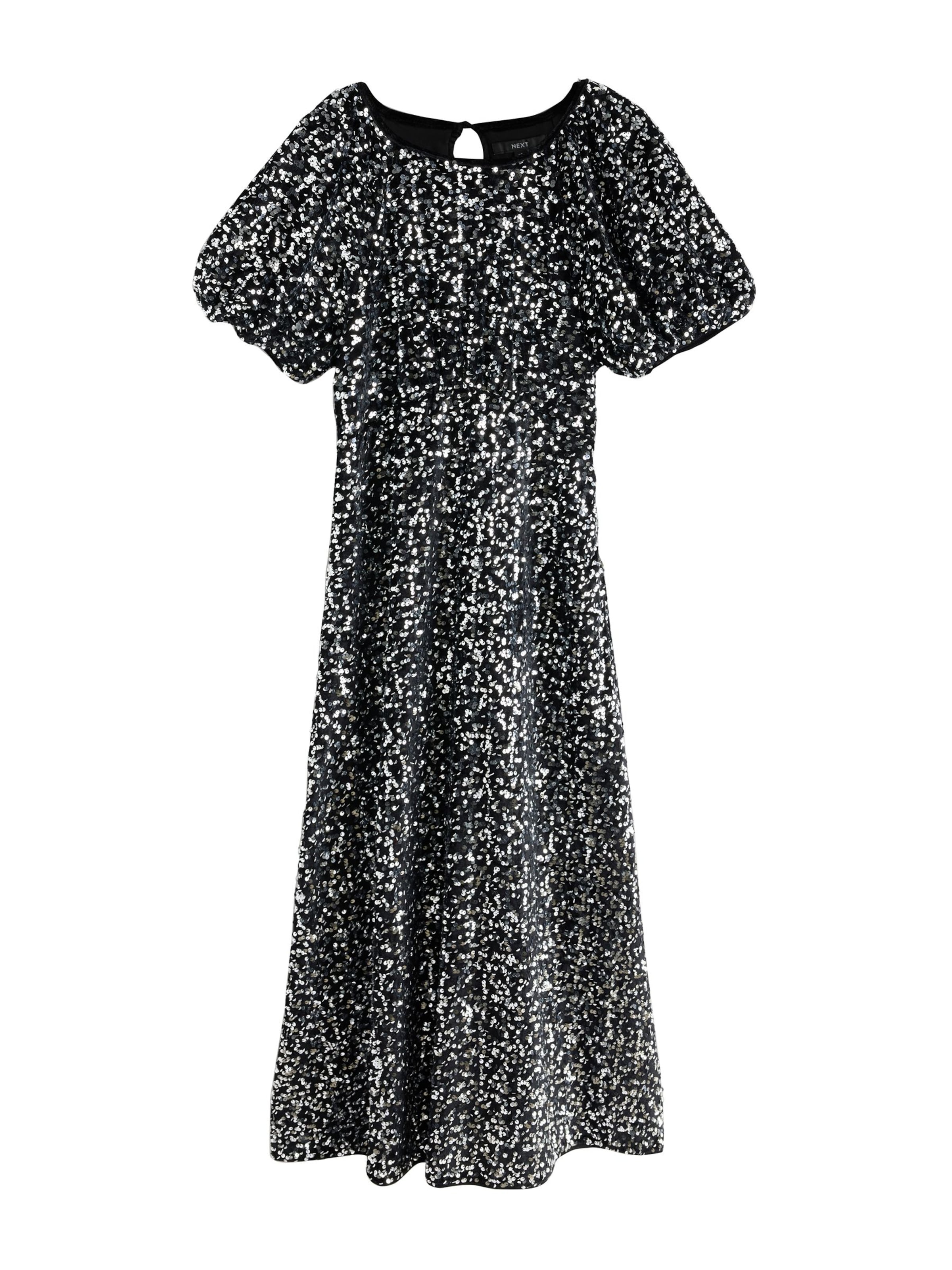 Rochie de seară de la Next pe negru: față