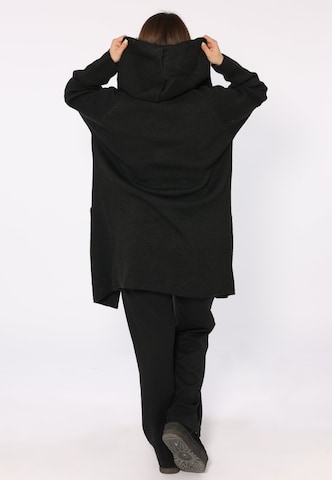 Zwillingsherz Fleece Jacket in Black