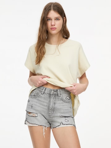 Pull&Bear Regularen Kavbojke | siva barva: sprednja stran