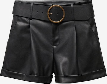 MANGO Regular Панталон с набор 'Caia' в черно: отпред