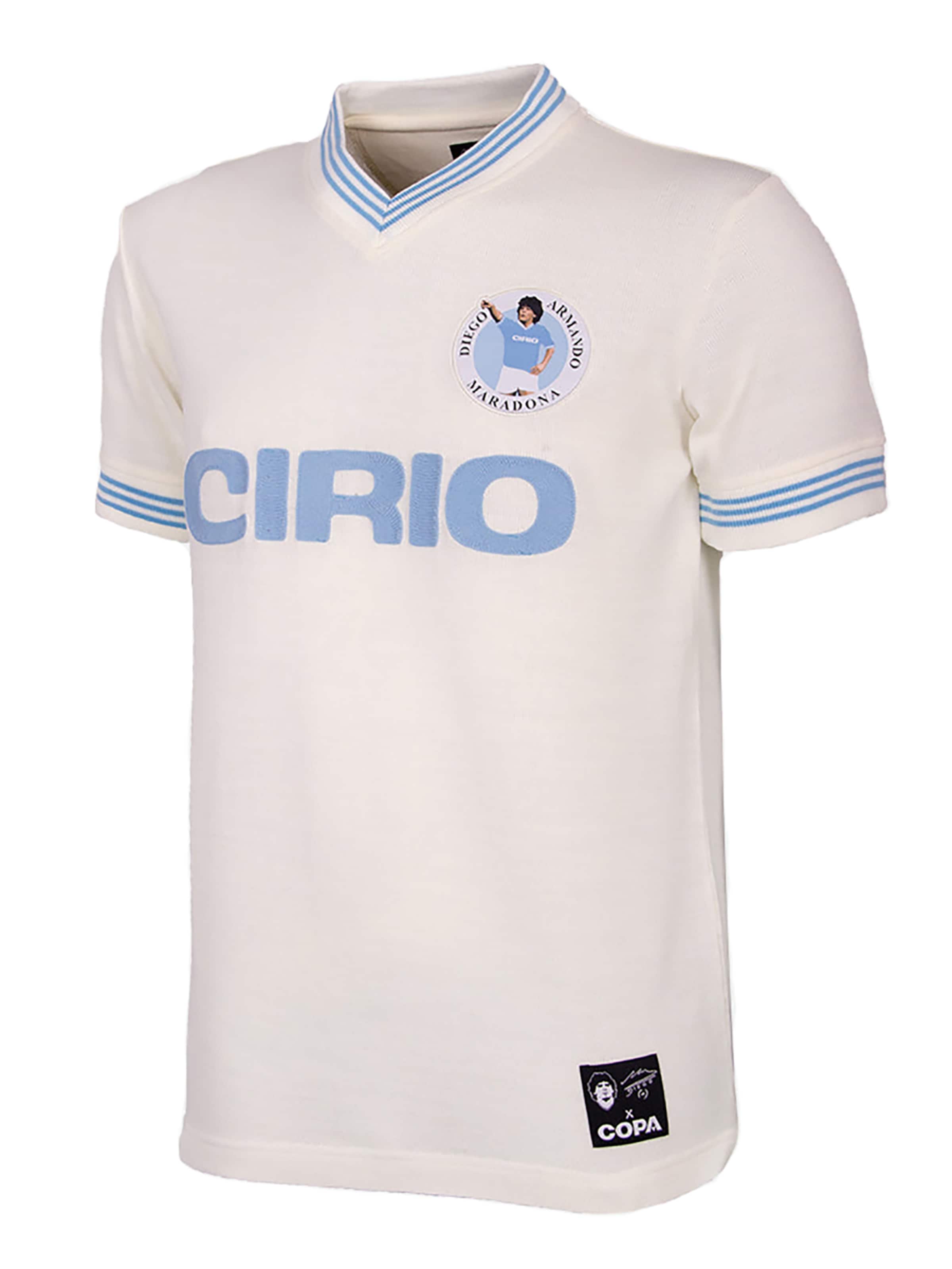 Copa Trikot 'Maradona X COPA Napoli 1984' in Weiß: Vorderseite