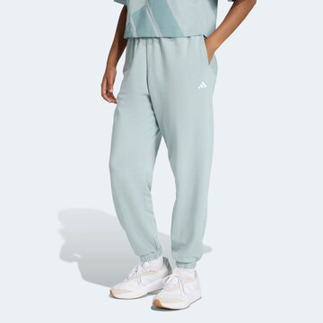 ADIDAS SPORTSWEAR Tapered Workout Pants in Blue: front