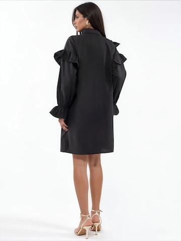 MSN Collection Sukienka w kolorze czarny