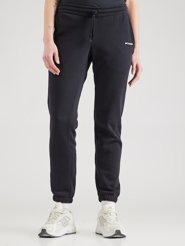 COLUMBIA Tapered Bukser i sort: forside