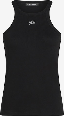 Haut Karl Lagerfeld en noir : devant