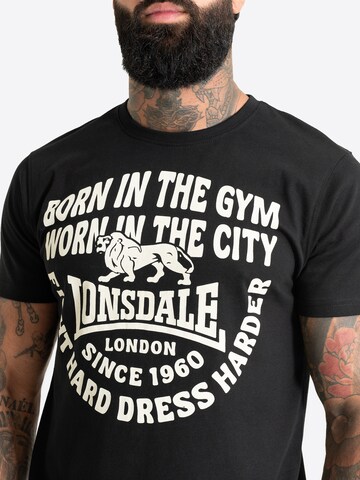 LONSDALE - Camiseta 'Cricklewood' en negro