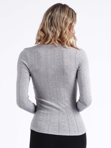 admas - Top 'ADMAS Camiseta Manga Larga Canalé para Mujer' en gris