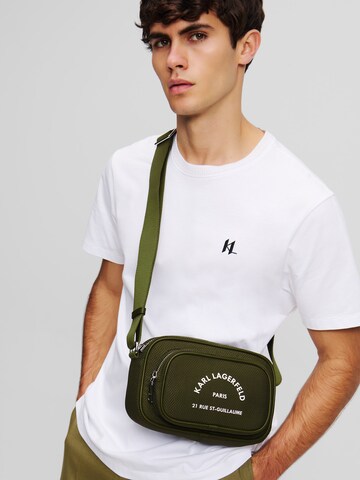Sac à bandoulière ' Rue St-Guillaume' Karl Lagerfeld en vert : devant