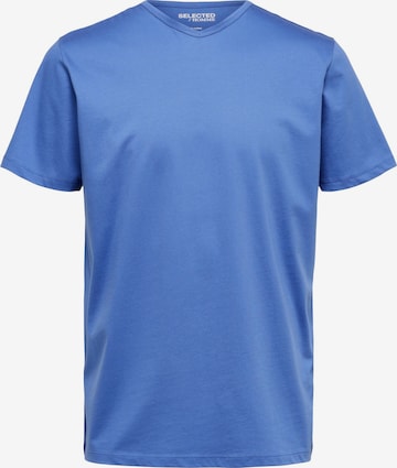 SELECTED HOMME T-Shirt 'FRANK MERC' in Blau: predná strana