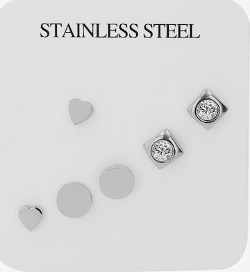 Akzent Earrings 'Ksenia, langlebig' in Silver: front