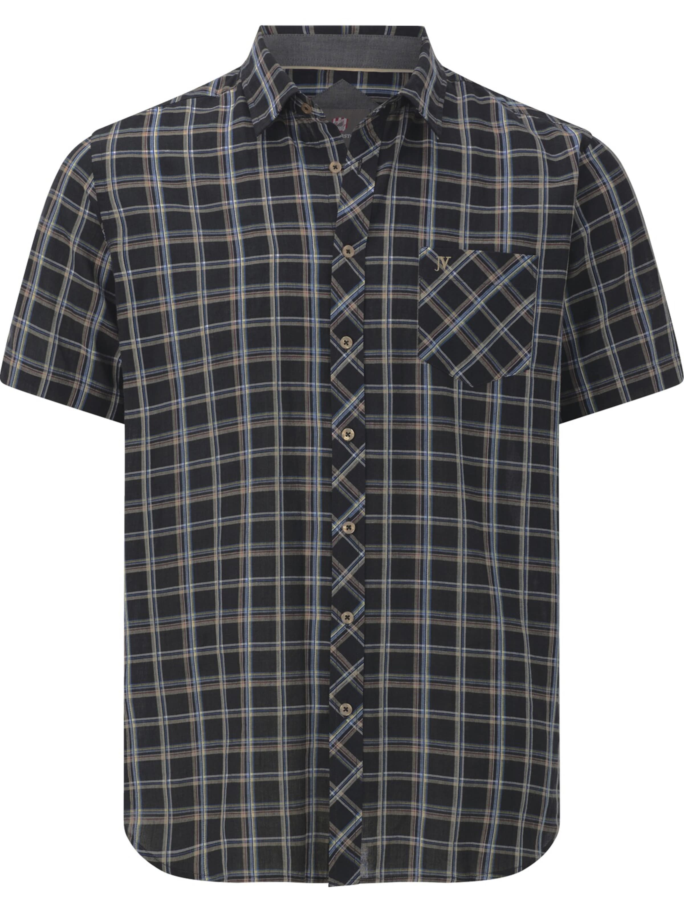 Jan Vanderstorm Comfort Fit Hemd in Schwarz: Vorderseite