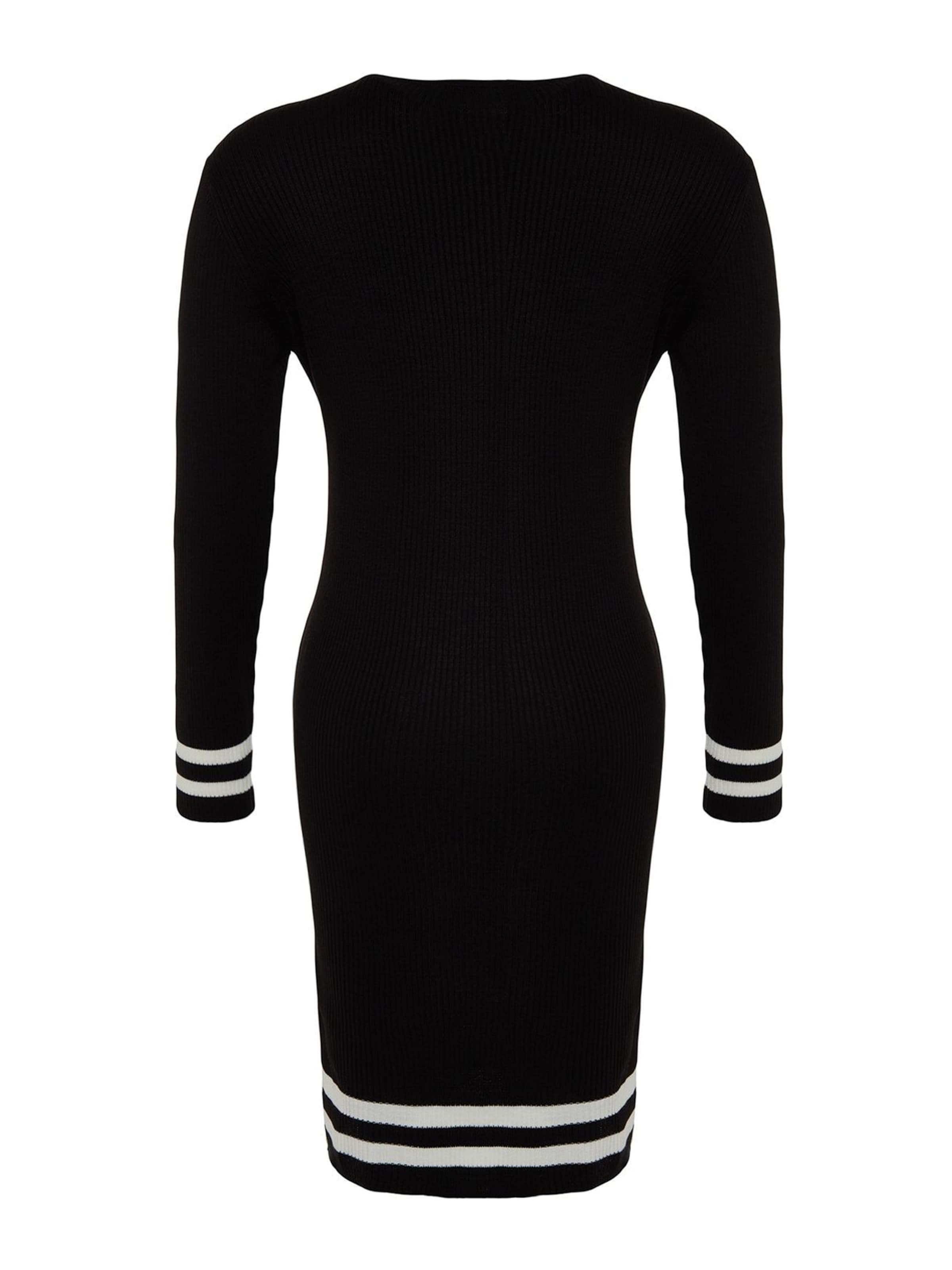 Rochie tricotat de la Trendyol Curve pe negru