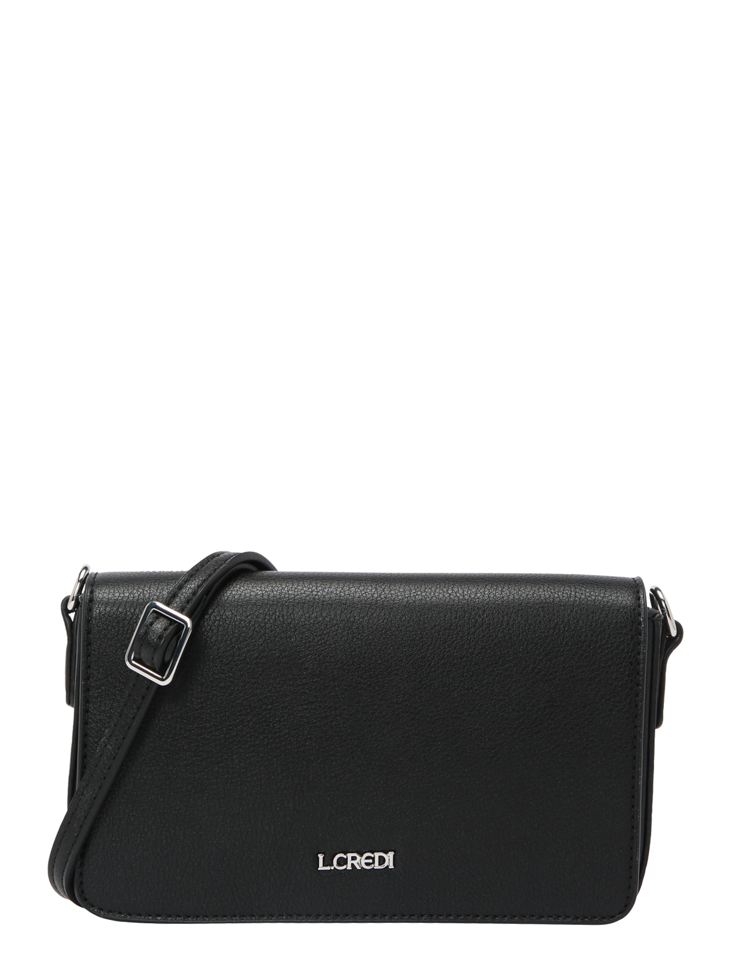 L.CREDI Schoudertas 'Jane' in Zwart: voorkant