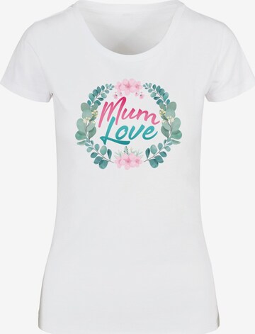 ABSOLUTE CULT Shirt 'Mother's Day - Mum Love' in Wit: voorkant