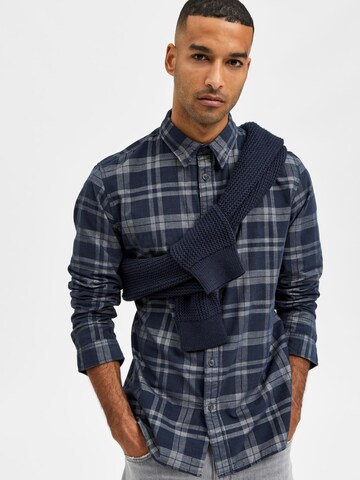 SELECTED HOMME Slim fit Button Up Shirt in Blue