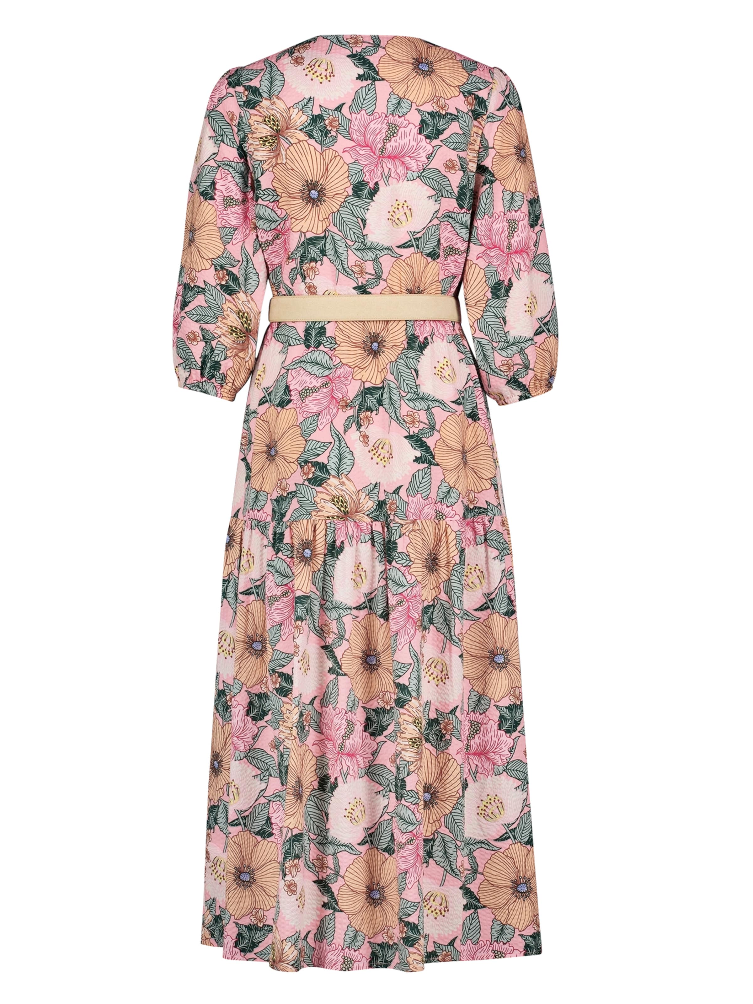 zero Maxikleid mit Blumenprint in Pink